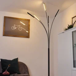 Lampadaire Totara Led Noir, 5 Lumieres