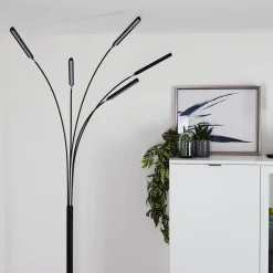 Lampadaire Totara Led Noir, 5 Lumieres