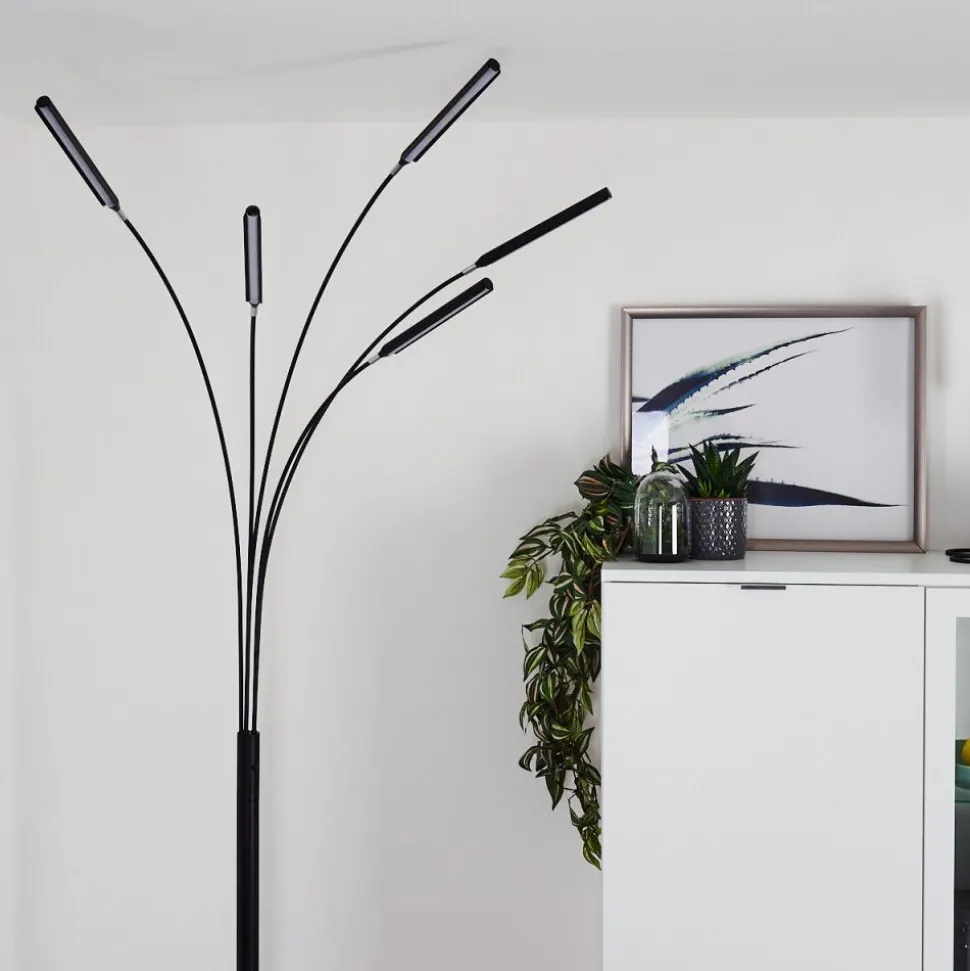 Lampadaire Totara Led Noir, 5 Lumieres