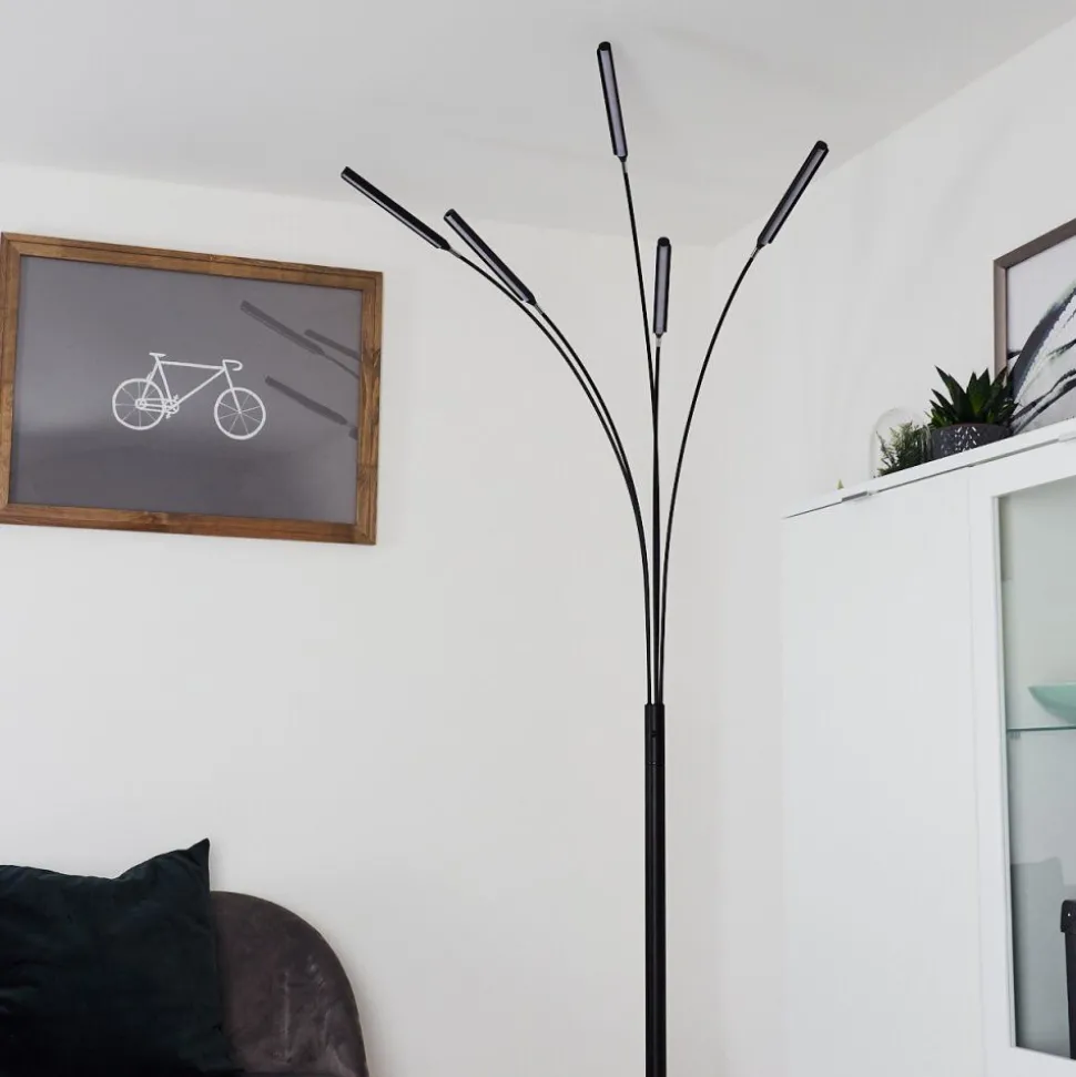 Lampadaire Totara Led Noir, 5 Lumieres
