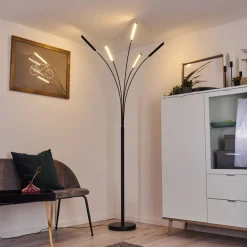 Lampadaire Totara Led Noir, 5 Lumieres