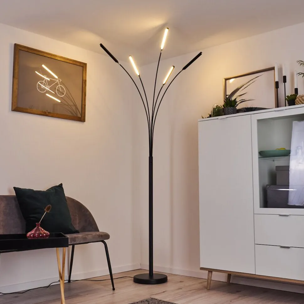 Lampadaire Totara Led Noir, 5 Lumieres