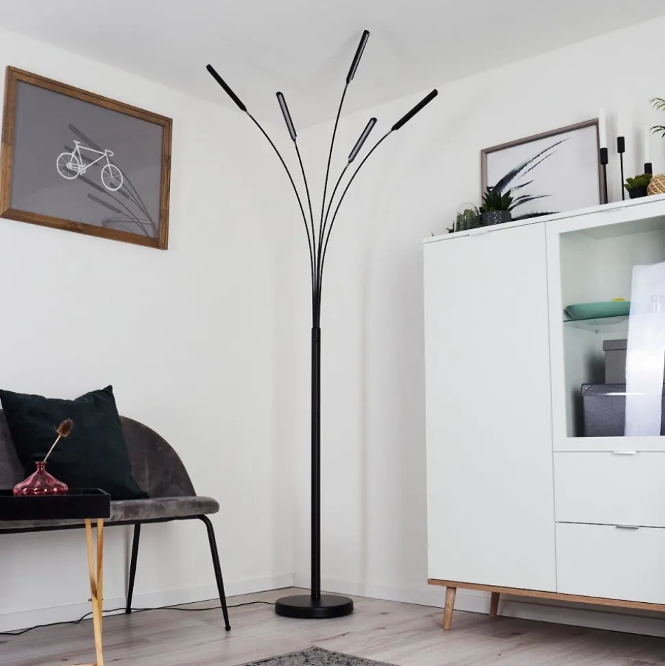 Lampadaire Totara Led Noir, 5 Lumieres