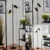 Lampadaire Trutielle Noir, 2 Lumieres