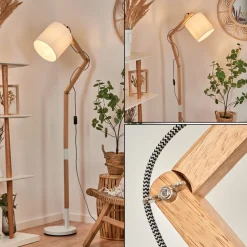 Lampadaire Tukchor Ecru, 1 Lumiere