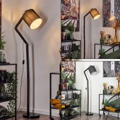 Lampadaire Tukchor Noir, 1 Lumiere