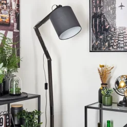 Lampadaire Tukchor Noir, 1 Lumiere