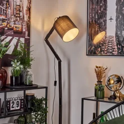 Lampadaire Tukchor Noir, 1 Lumiere