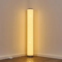 Lampadaire Tumba Led Blanc, 1 Lumiere, Telecommandes, Changeur De Couleurs