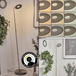 Lampadaire Umag Led Chrome, Nickel Mat, 1 Lumiere