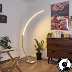 Lampadaire Uttorp Led Argente, 1 Lumiere