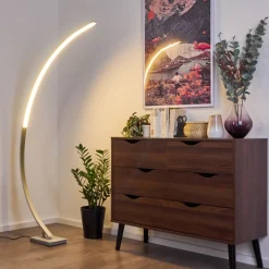 Lampadaire Uttorp Led Argente, 1 Lumiere