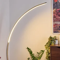 Lampadaire Uttorp Led Argente, 1 Lumiere