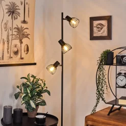 Lampadaire Verbania Noir, 3 Lumieres