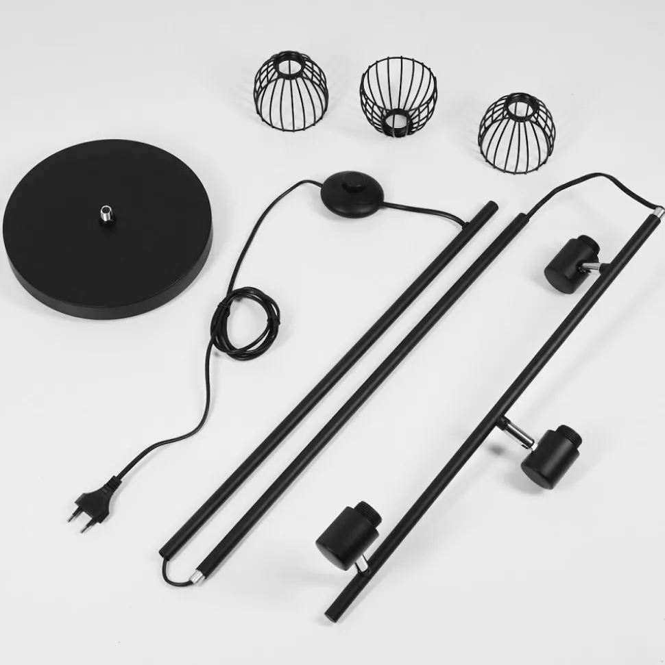 Lampadaire Verbania Noir, 3 Lumieres