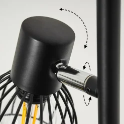 Lampadaire Verbania Noir, 3 Lumieres