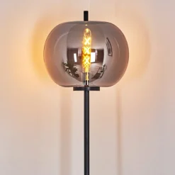 Lampadaire Verbania Noir, 1 Lumiere