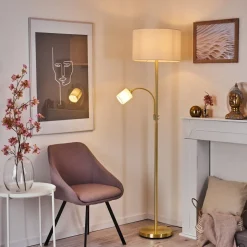 Lampadaire Vezza Laiton, 2 Lumieres