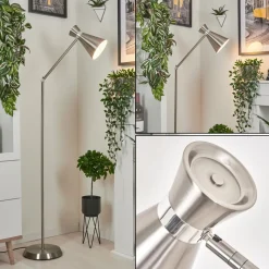 Lampadaire Vijes Nickel Mat, 1 Lumiere