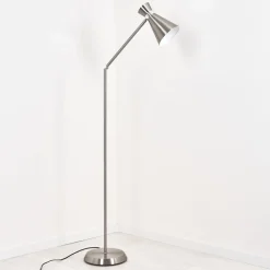 Lampadaire Vijes Nickel Mat, 1 Lumiere