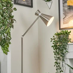 Lampadaire Vijes Nickel Mat, 1 Lumiere