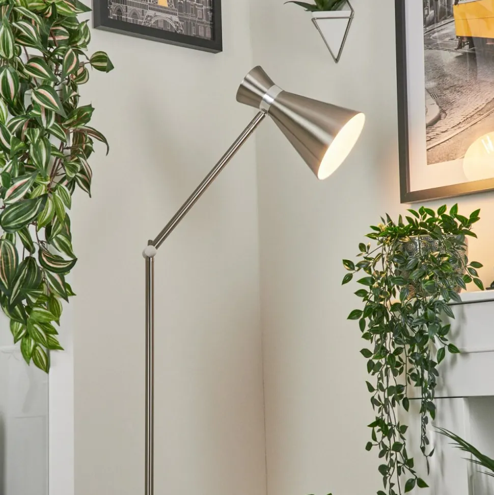 Lampadaire Vijes Nickel Mat, 1 Lumiere