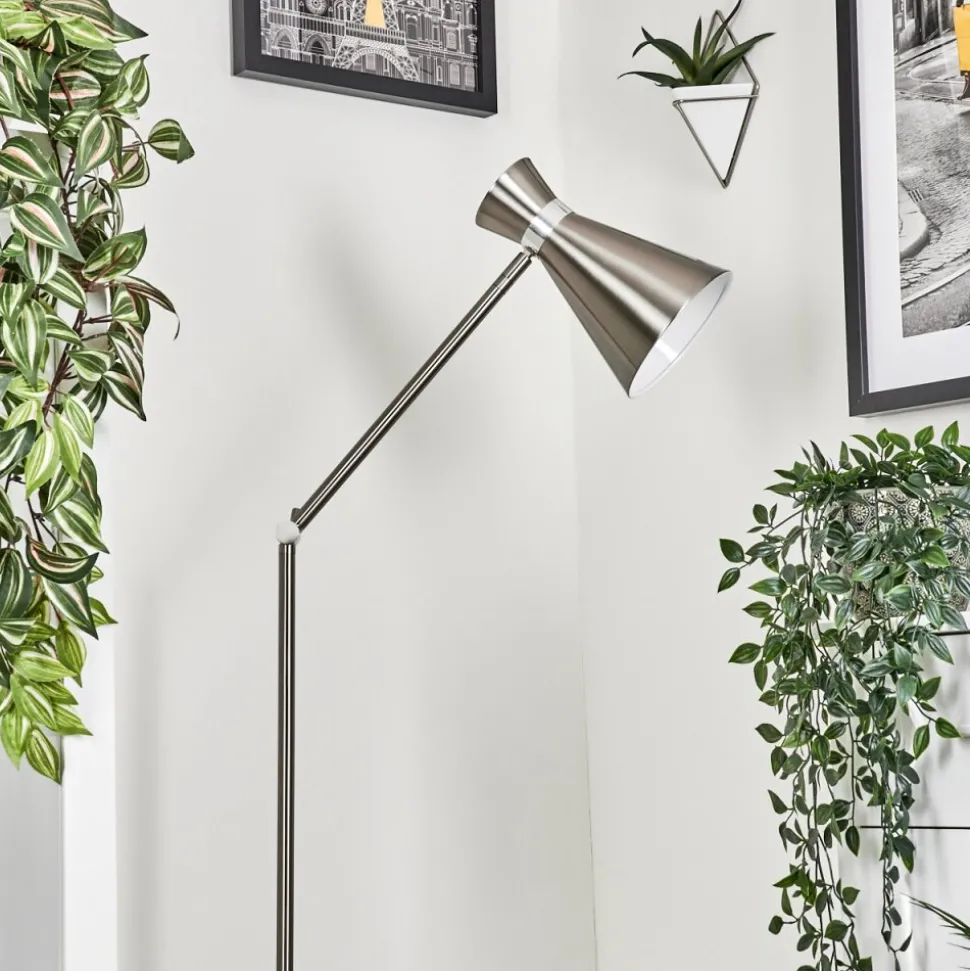 Lampadaire Vijes Nickel Mat, 1 Lumiere