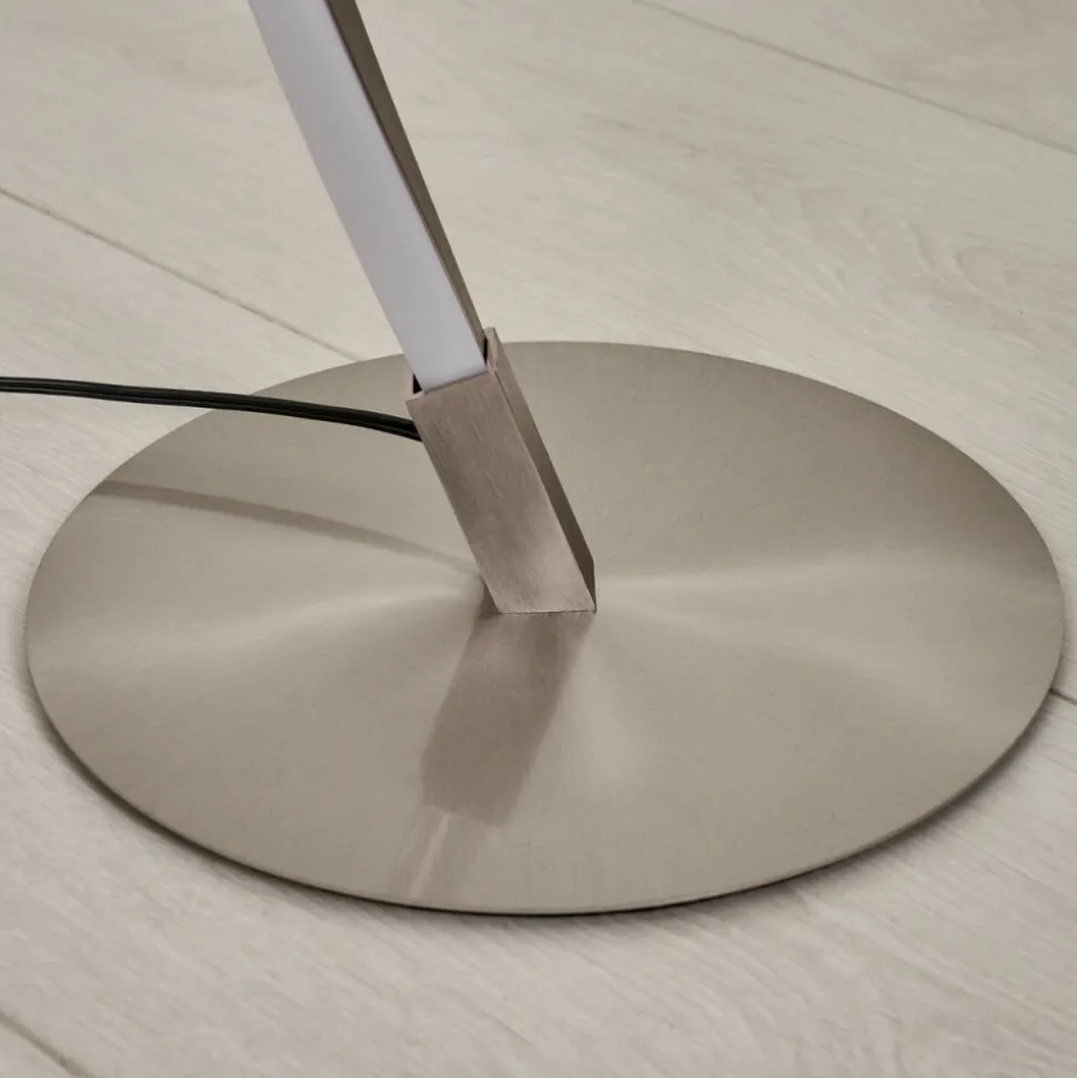 Lampadaire Wellington Led Acier Inoxydable, 2 Lumieres
