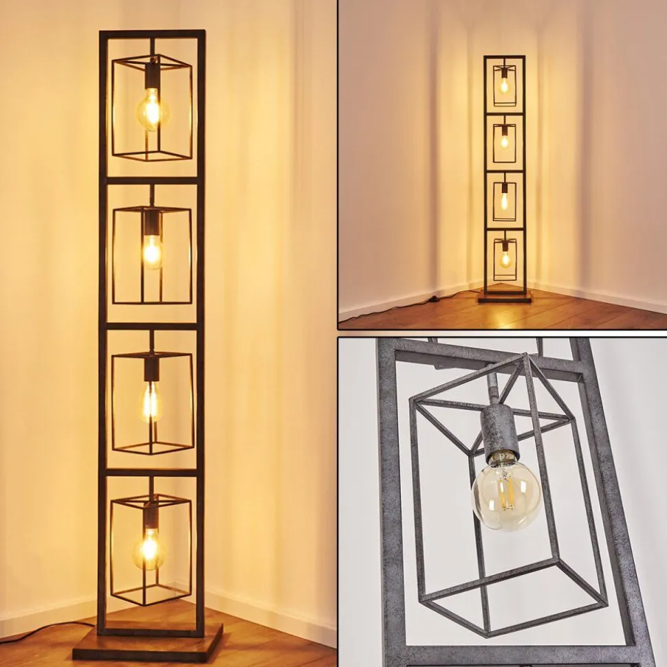Lampadaire Westbroek Argente, 4 Lumieres