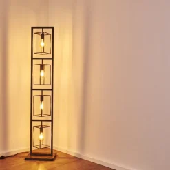 Lampadaire Westbroek Argente, 4 Lumieres