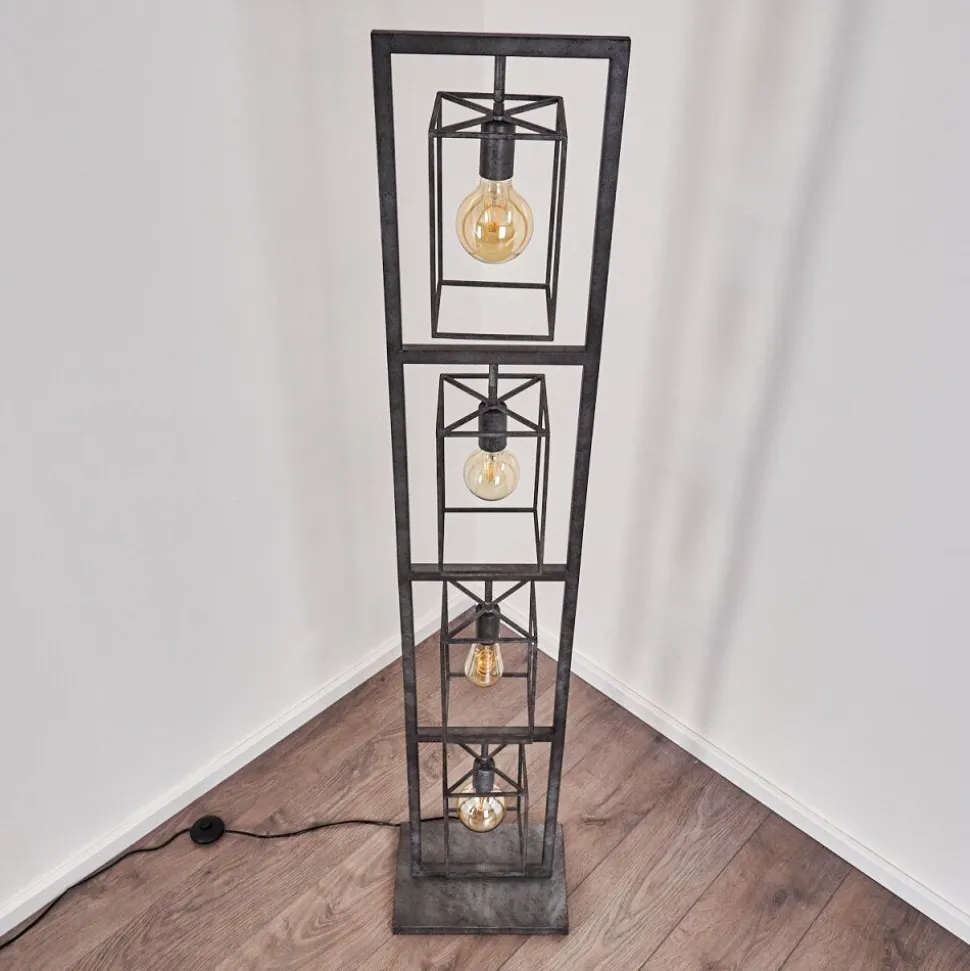 Lampadaire Westbroek Argente, 4 Lumieres