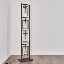 Lampadaire Westbroek Argente, 4 Lumieres