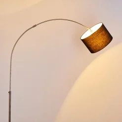 Lampadaire Wiby Nickel Mat, 1 Lumiere