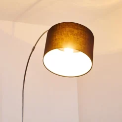 Lampadaire Wiby Nickel Mat, 1 Lumiere