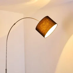 Lampadaire Wiby Nickel Mat, 1 Lumiere