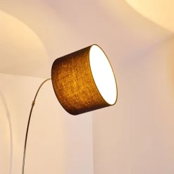 Lampadaire Wiby Nickel Mat, 1 Lumiere