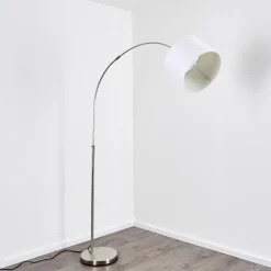 Lampadaire Wiby Nickel Mat, 1 Lumiere