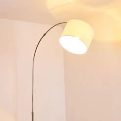Lampadaire Wiby Nickel Mat, 1 Lumiere