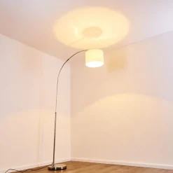 Lampadaire Wiby Nickel Mat, 1 Lumiere