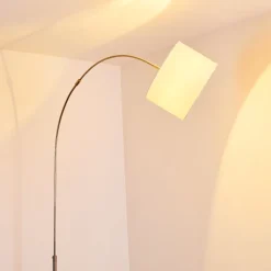 Lampadaire Wiby Nickel Mat, 1 Lumiere