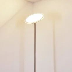 Lampadaire Wonsbek Led Nickel Mat, 1 Lumiere