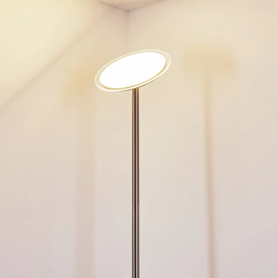 Lampadaire Wonsbek Led Nickel Mat, 1 Lumiere
