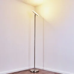 Lampadaire Wonsbek Led Nickel Mat, 1 Lumiere