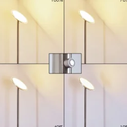 Lampadaire Wonsbek Led Nickel Mat, 1 Lumiere