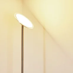 Lampadaire Wonsbek Led Nickel Mat, 1 Lumiere