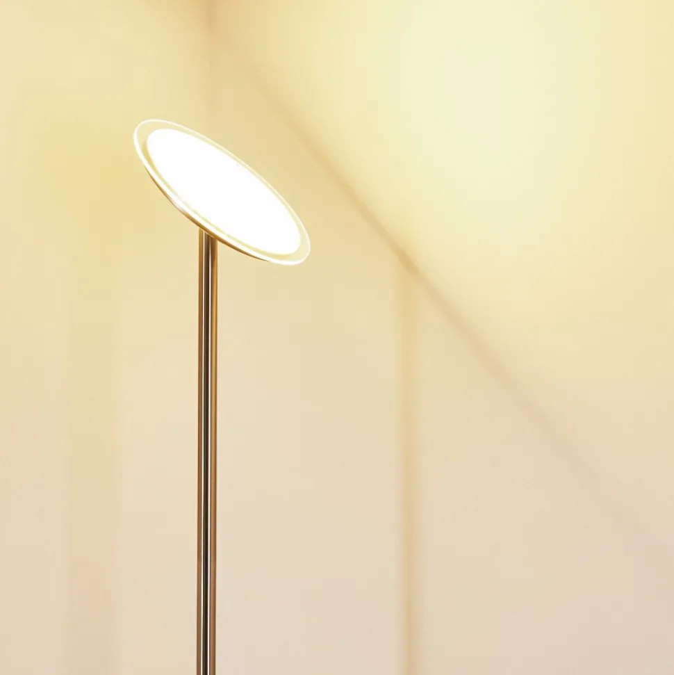 Lampadaire Wonsbek Led Nickel Mat, 1 Lumiere