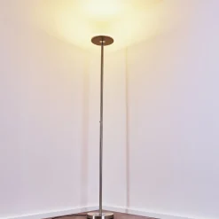 Lampadaire Wonsbek Led Nickel Mat, 1 Lumiere