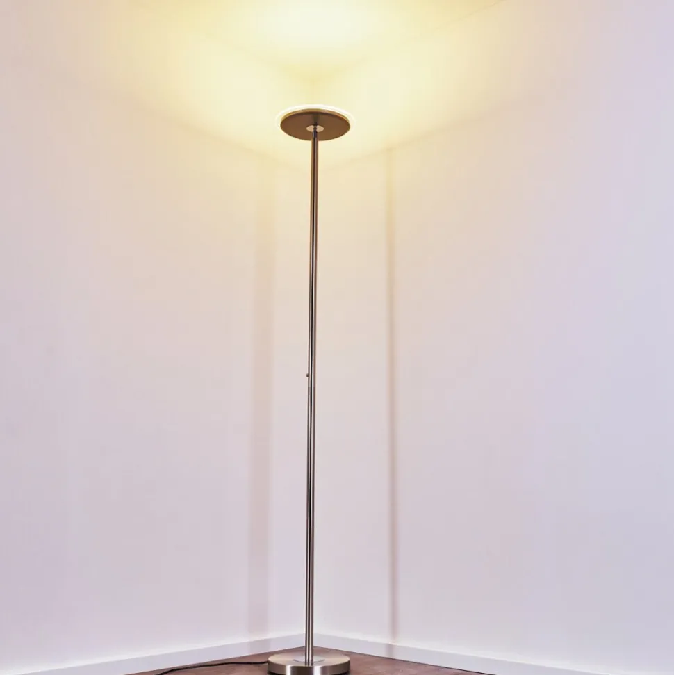 Lampadaire Wonsbek Led Nickel Mat, 1 Lumiere