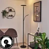 Lampadaire Wonsbek Led Noir, 2 Lumieres