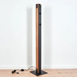 Lampadaire Yuma Ecru, Noir, 4 Lumieres